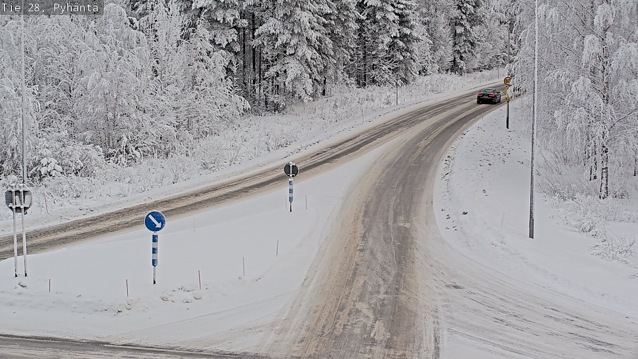 Kelikamerat Kuva Tie 28 Pyhäntä, Pyhäntä, Pohjois-Pohjanmaa