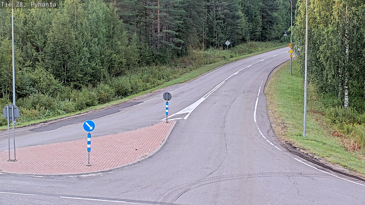 Kelikamerat Kuva Tie 28 Pyhäntä, Pyhäntä, Pohjois-Pohjanmaa