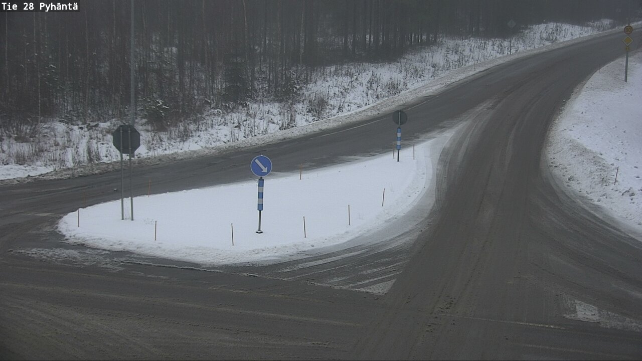 Weather Camera Image Road 28 Pyhäntä, Pyhäntä, Pohjois-Pohjanmaa