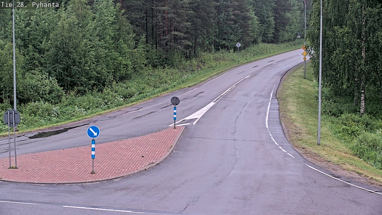 Kelikamerat Kuva Tie 28 Pyhäntä, Pyhäntä, Pohjois-Pohjanmaa