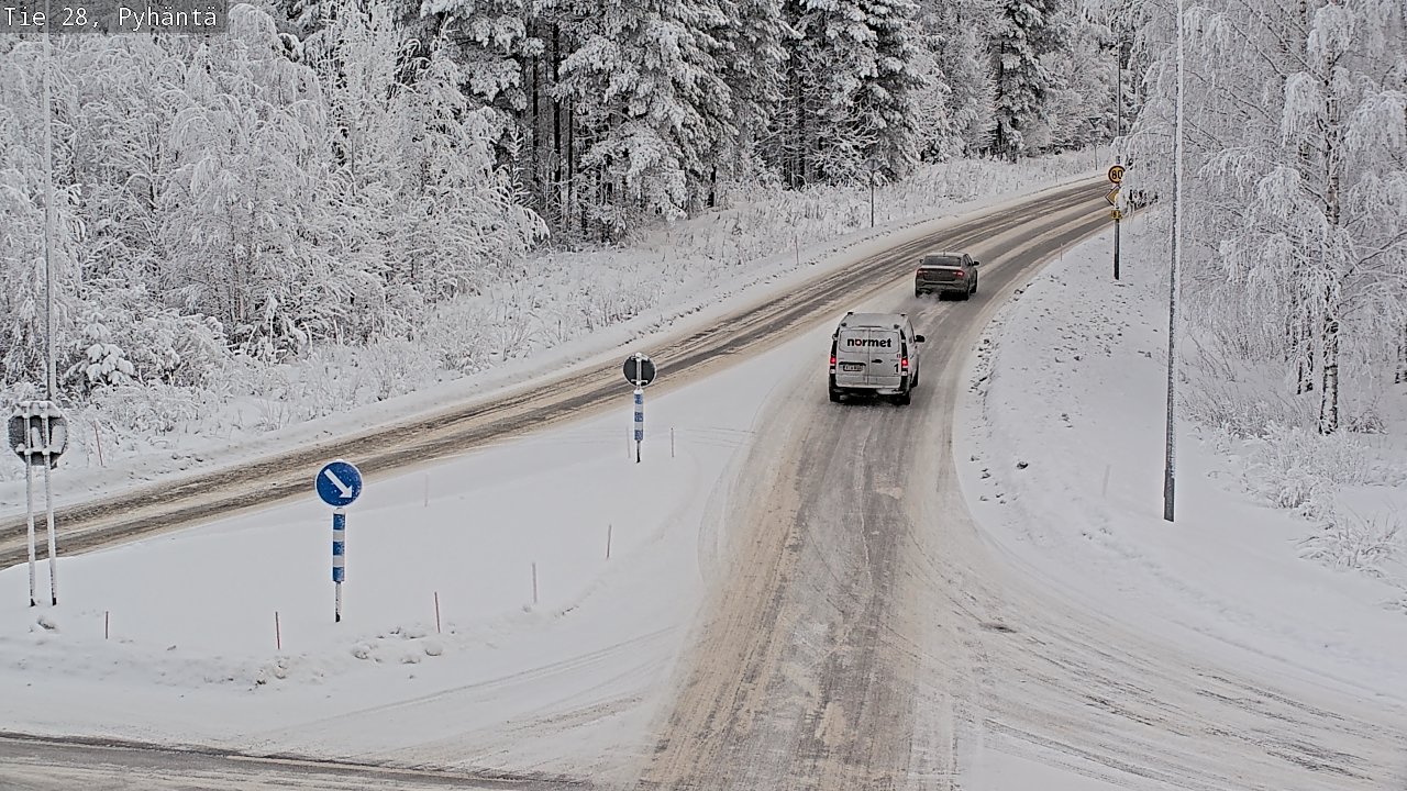 Kelikamerat Kuva Tie 28 Pyhäntä, Pyhäntä, Pohjois-Pohjanmaa