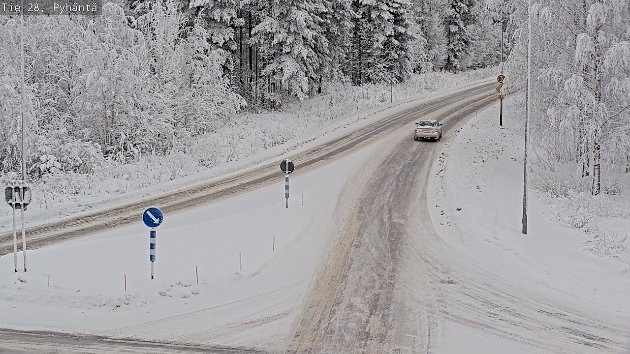 Kelikamerat Kuva Tie 28 Pyhäntä, Pyhäntä, Pohjois-Pohjanmaa