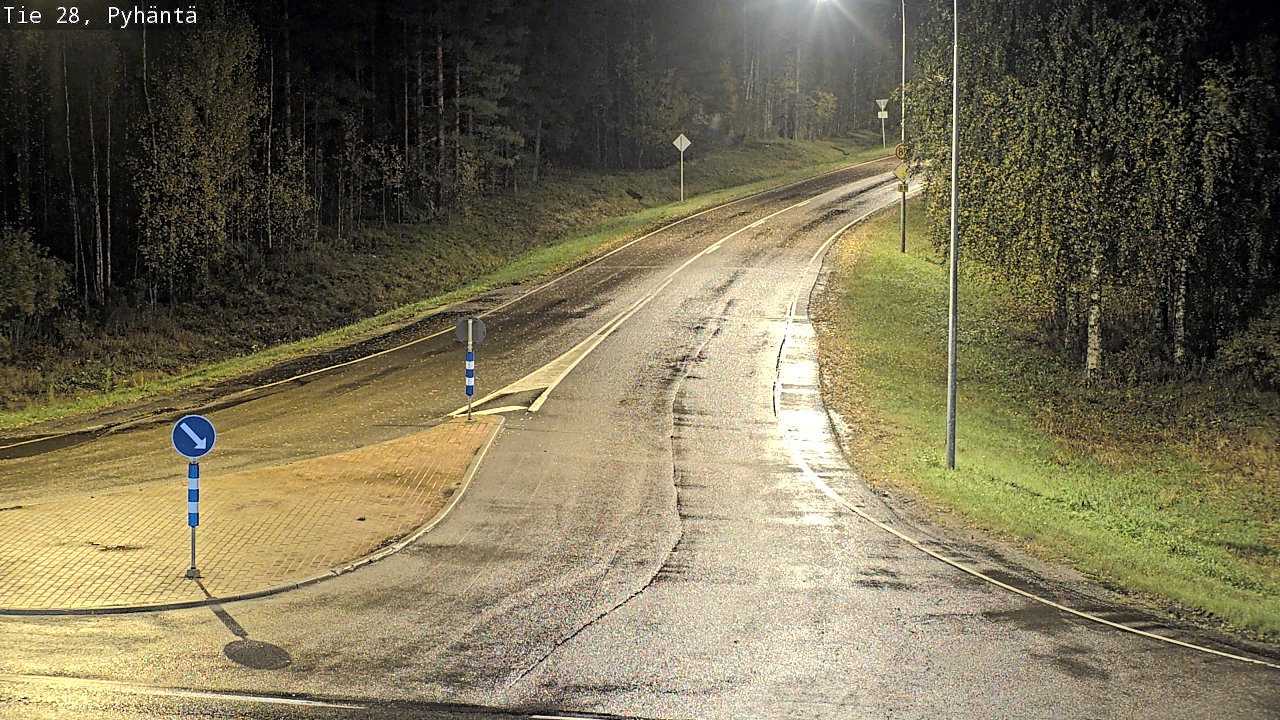Kelikamerat Kuva Tie 28 Pyhäntä, Pyhäntä, Pohjois-Pohjanmaa