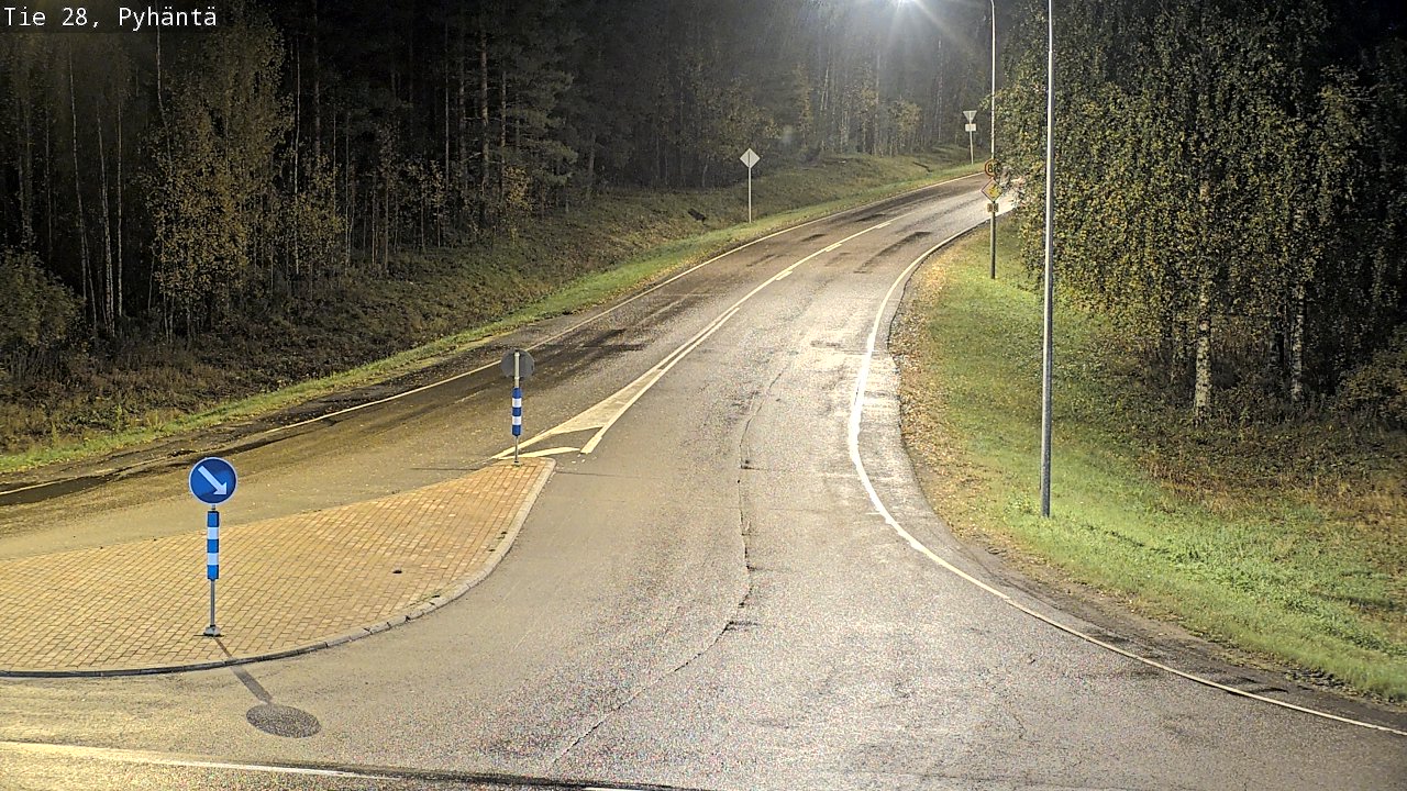 Kelikamerat Kuva Tie 28 Pyhäntä, Pyhäntä, Pohjois-Pohjanmaa