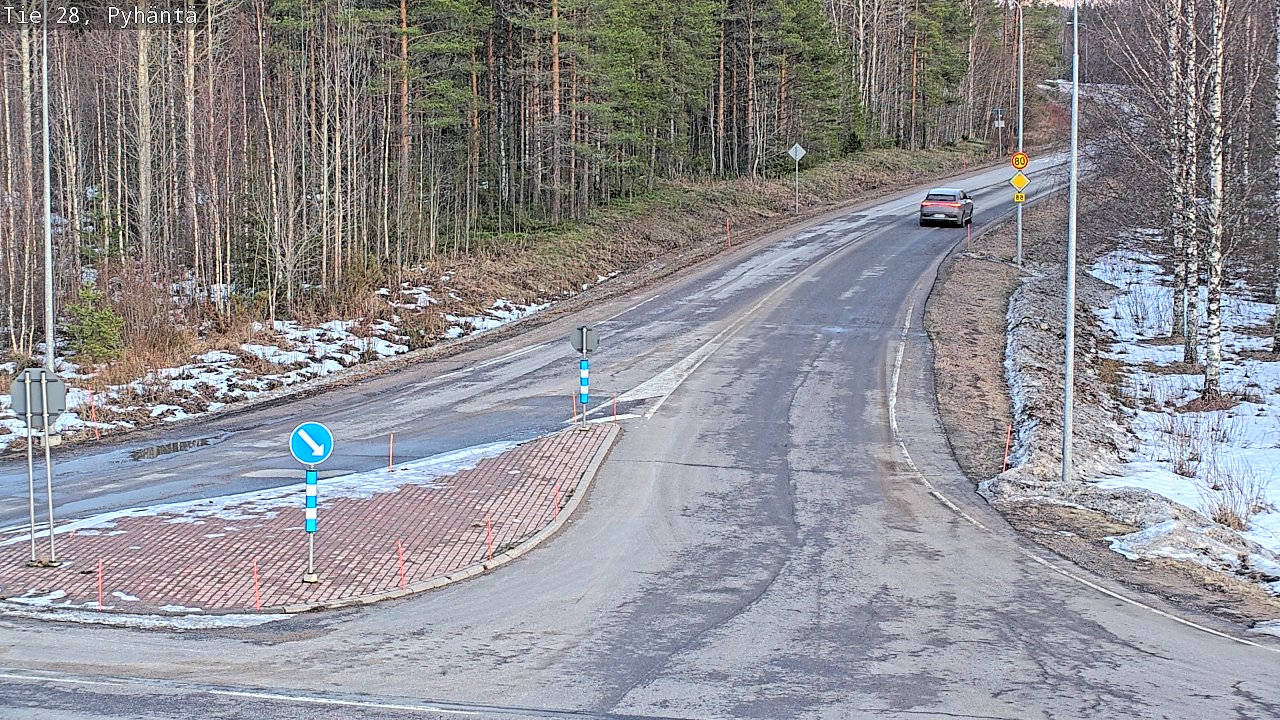 Kelikamerat Kuva Tie 28 Pyhäntä, Pyhäntä, Pohjois-Pohjanmaa