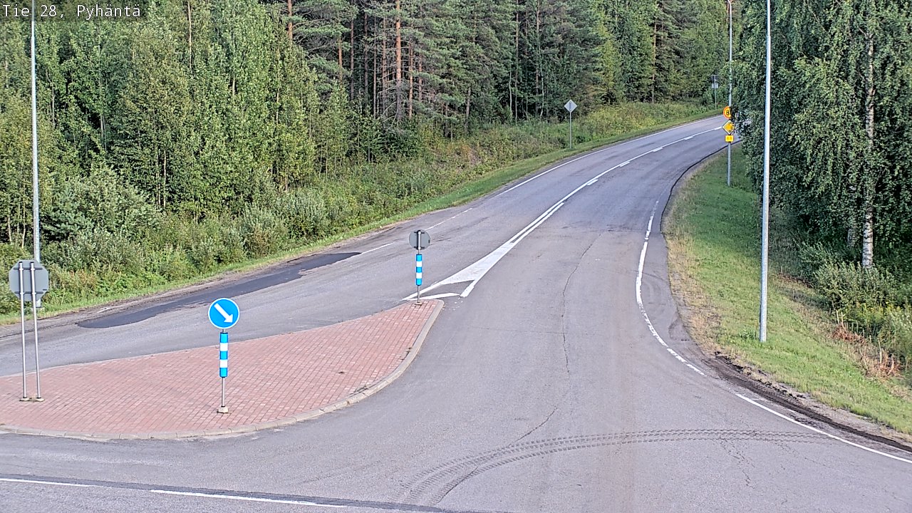Kelikamerat Kuva Tie 28 Pyhäntä, Pyhäntä, Pohjois-Pohjanmaa