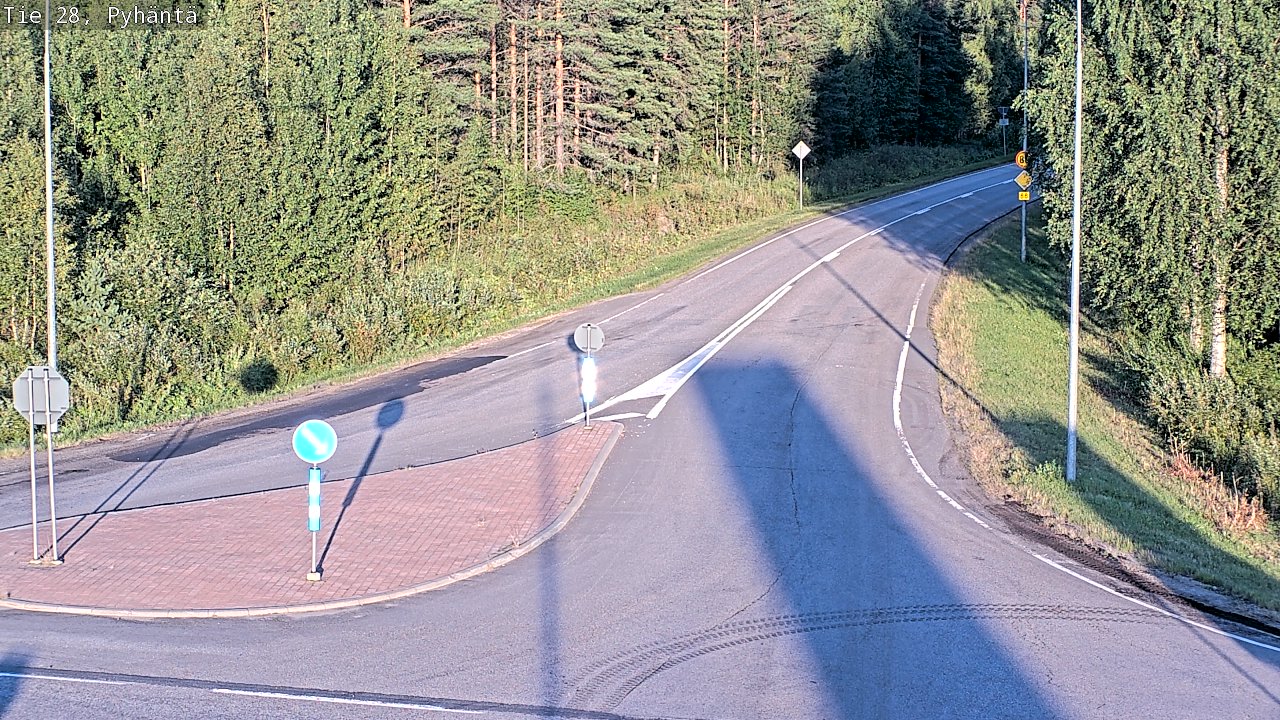 Kelikamerat Kuva Tie 28 Pyhäntä, Pyhäntä, Pohjois-Pohjanmaa