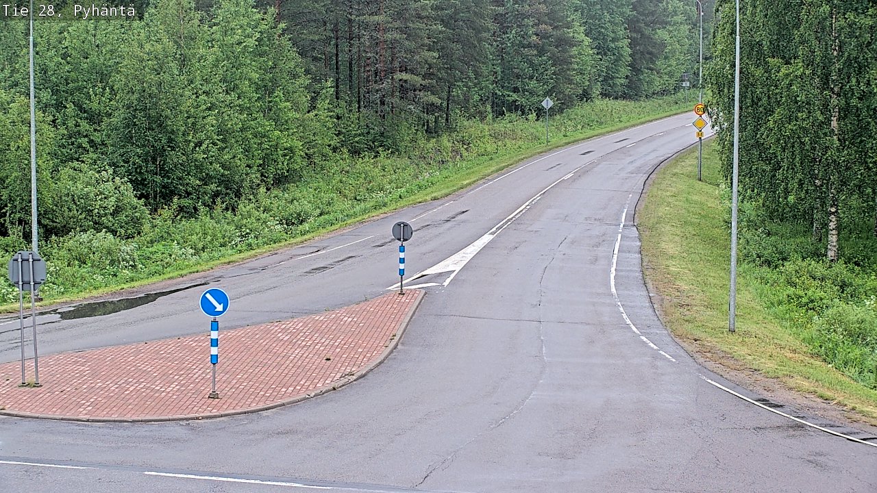 Kelikamerat Kuva Tie 28 Pyhäntä, Pyhäntä, Pohjois-Pohjanmaa