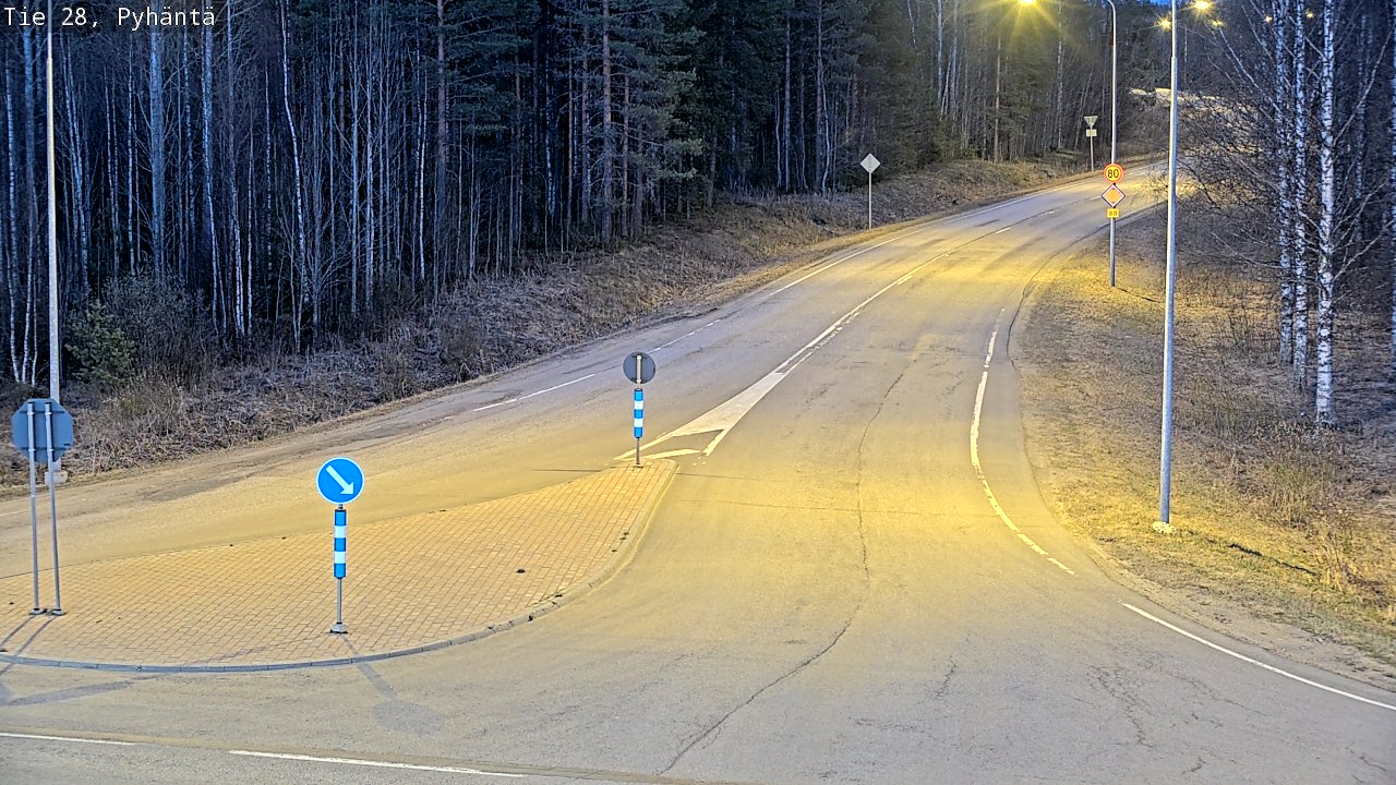 Kelikamerat Kuva Tie 28 Pyhäntä, Pyhäntä, Pohjois-Pohjanmaa
