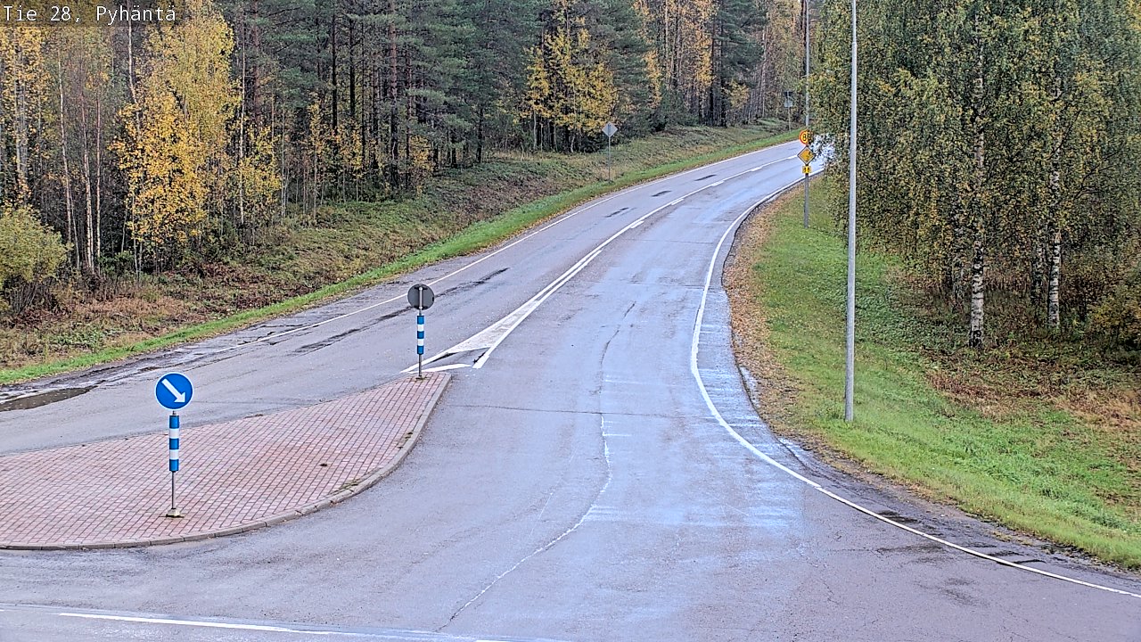 Kelikamerat Kuva Tie 28 Pyhäntä, Pyhäntä, Pohjois-Pohjanmaa