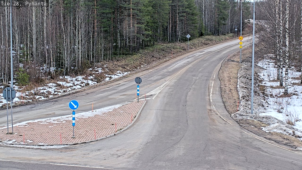 Kelikamerat Kuva Tie 28 Pyhäntä, Pyhäntä, Pohjois-Pohjanmaa