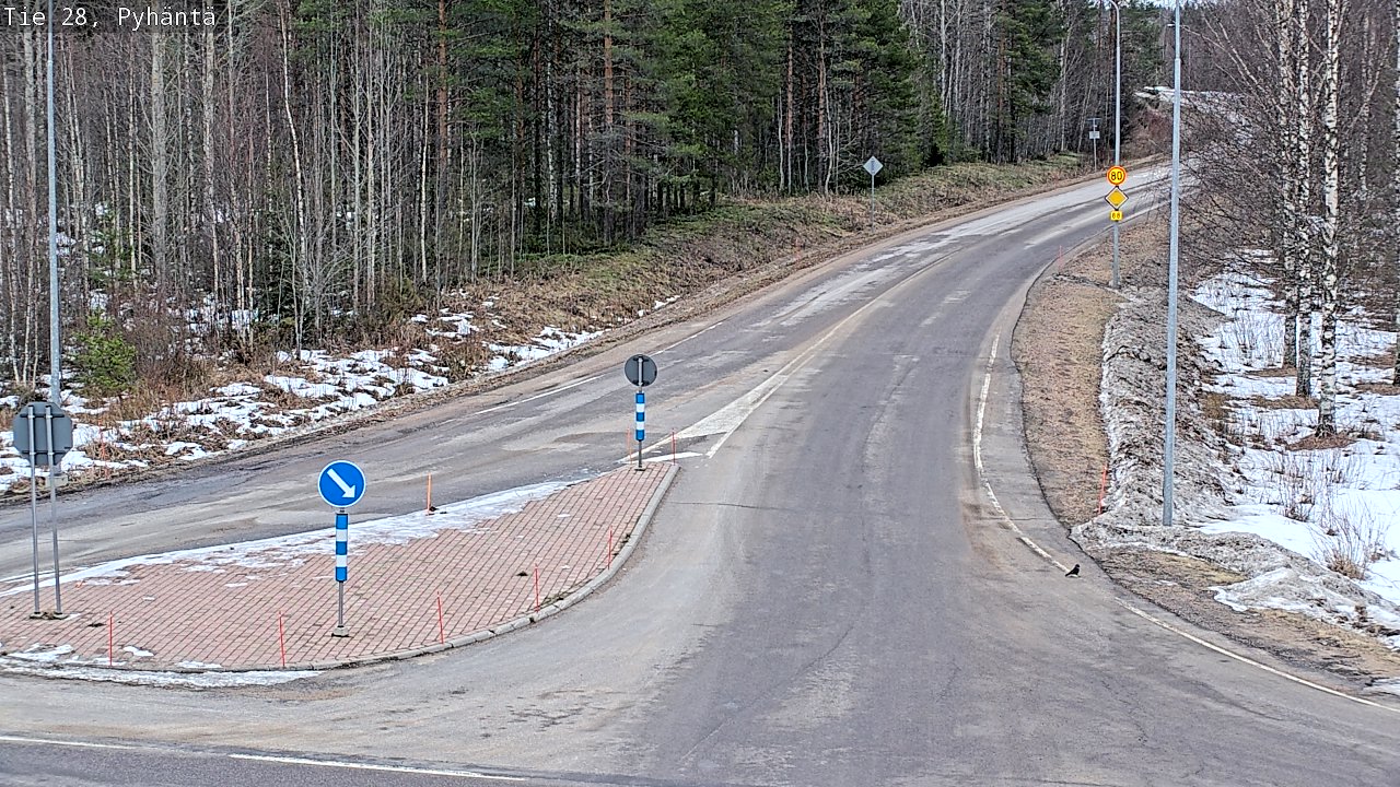 Kelikamerat Kuva Tie 28 Pyhäntä, Pyhäntä, Pohjois-Pohjanmaa