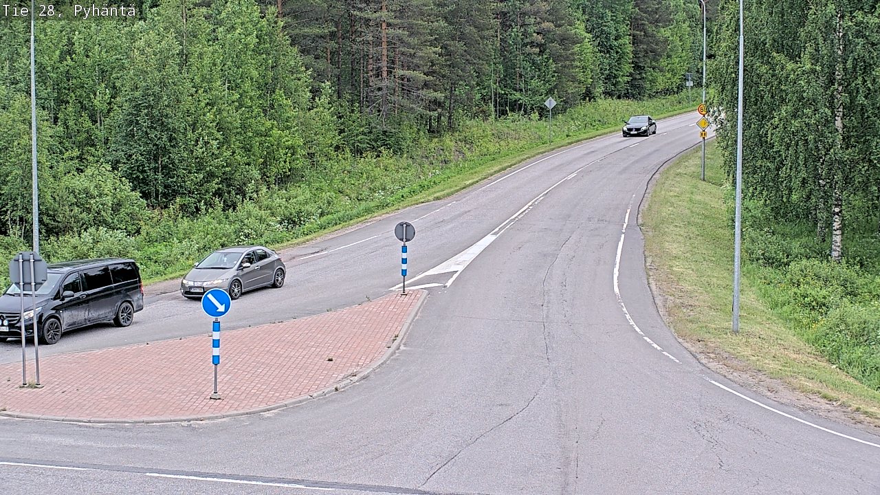 Kelikamerat Kuva Tie 28 Pyhäntä, Pyhäntä, Pohjois-Pohjanmaa