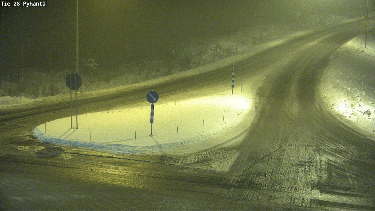 Weather Camera Image Road 28 Pyhäntä, Pyhäntä, Pohjois-Pohjanmaa
