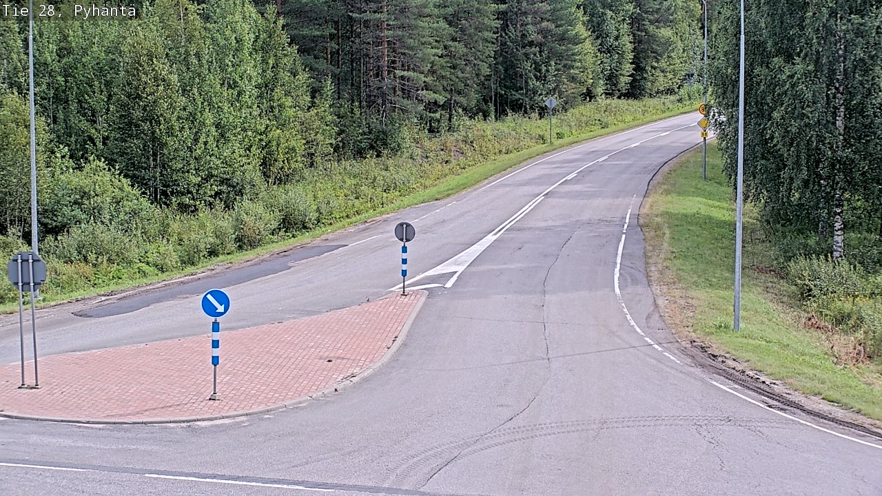 Kelikamerat Kuva Tie 28 Pyhäntä, Pyhäntä, Pohjois-Pohjanmaa