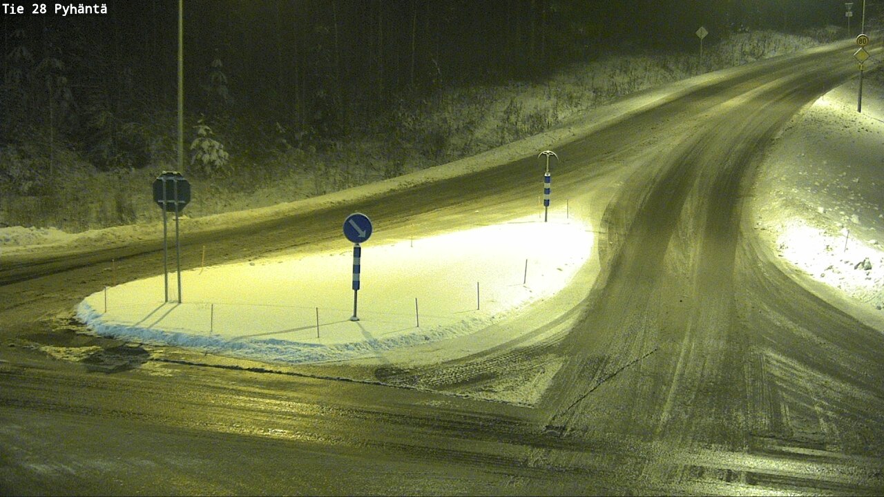 Weather Camera Image Road 28 Pyhäntä, Pyhäntä, Pohjois-Pohjanmaa