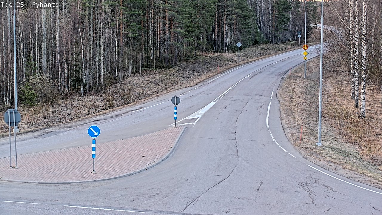 Kelikamerat Kuva Tie 28 Pyhäntä, Pyhäntä, Pohjois-Pohjanmaa