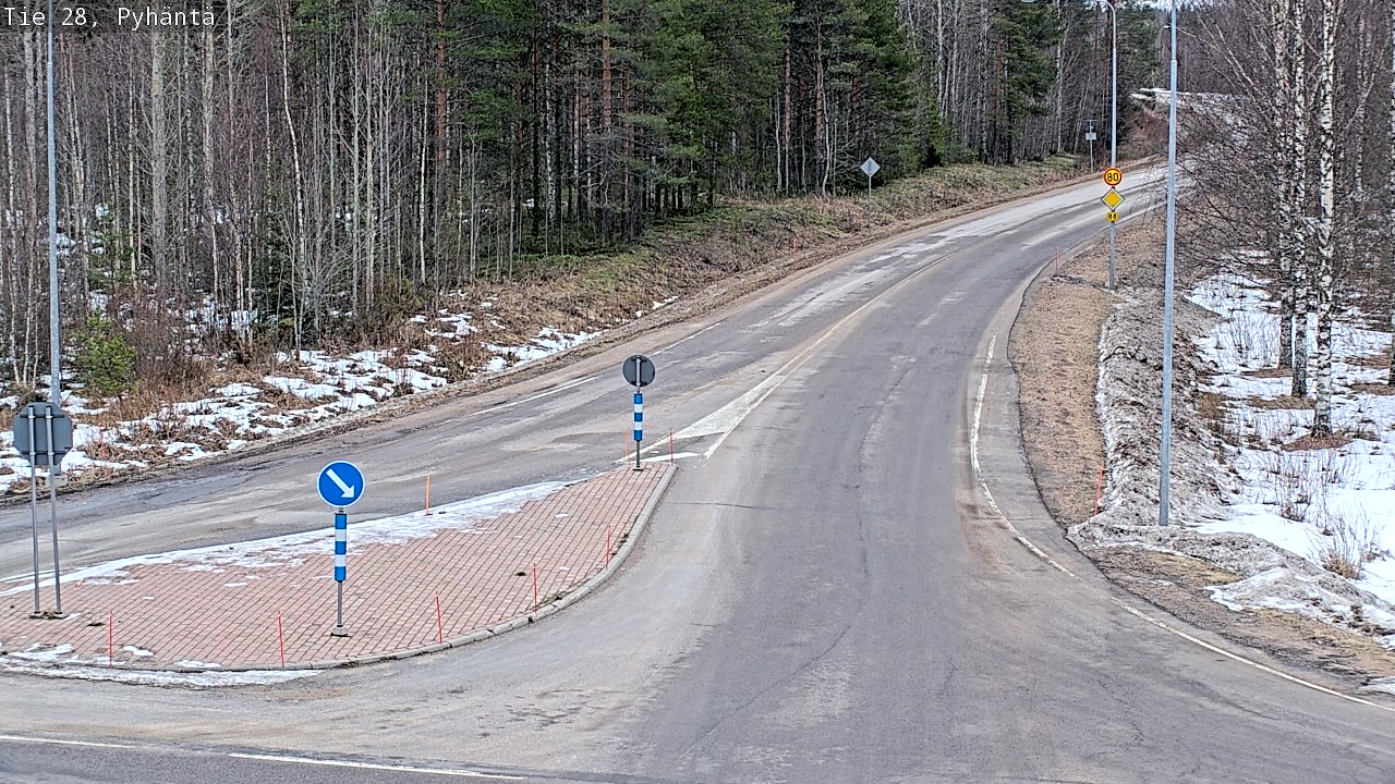 Kelikamerat Kuva Tie 28 Pyhäntä, Pyhäntä, Pohjois-Pohjanmaa