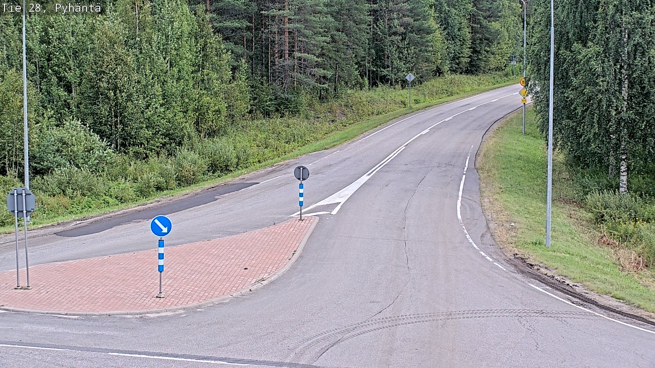 Kelikamerat Kuva Tie 28 Pyhäntä, Pyhäntä, Pohjois-Pohjanmaa