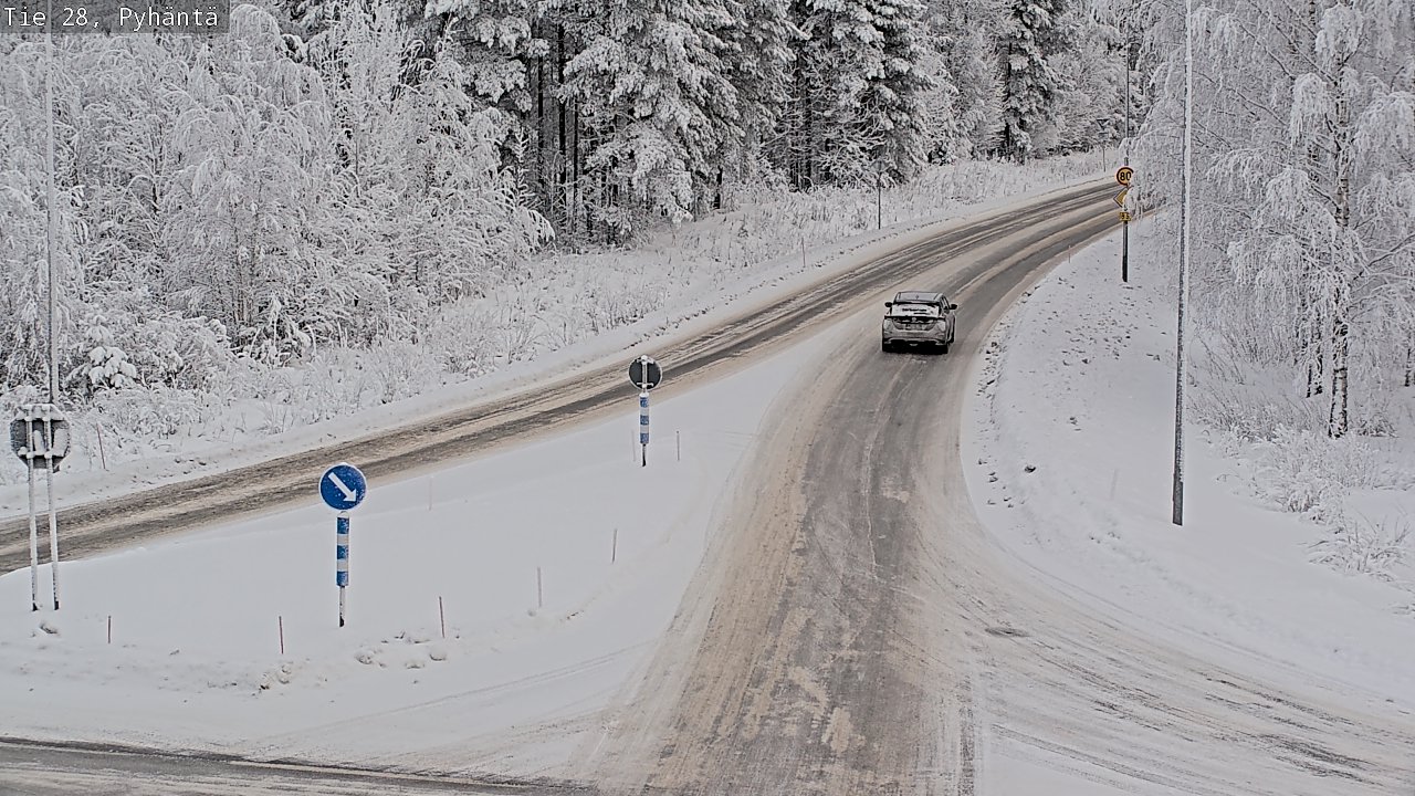 Kelikamerat Kuva Tie 28 Pyhäntä, Pyhäntä, Pohjois-Pohjanmaa