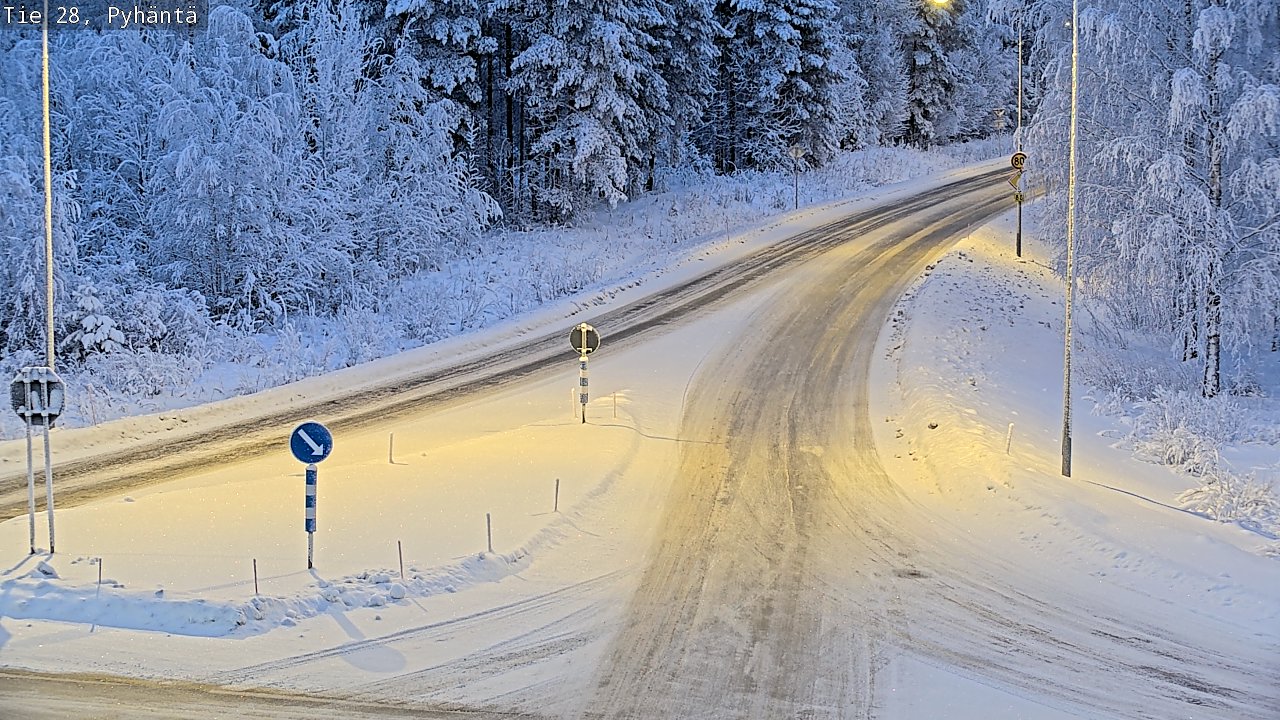Kelikamerat Kuva Tie 28 Pyhäntä, Pyhäntä, Pohjois-Pohjanmaa