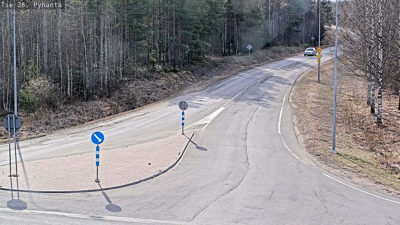 Kelikamerat Kuva Tie 28 Pyhäntä, Pyhäntä, Pohjois-Pohjanmaa