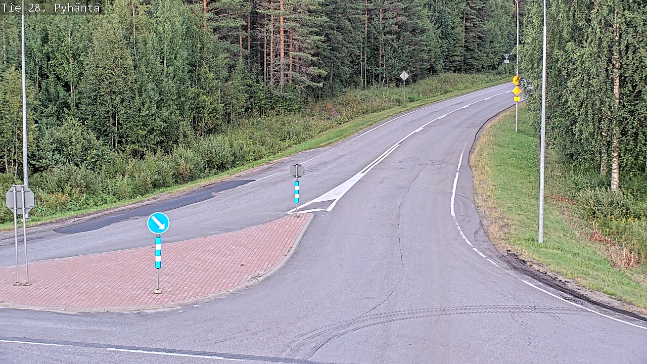 Kelikamerat Kuva Tie 28 Pyhäntä, Pyhäntä, Pohjois-Pohjanmaa