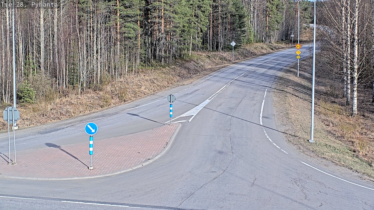 Kelikamerat Kuva Tie 28 Pyhäntä, Pyhäntä, Pohjois-Pohjanmaa