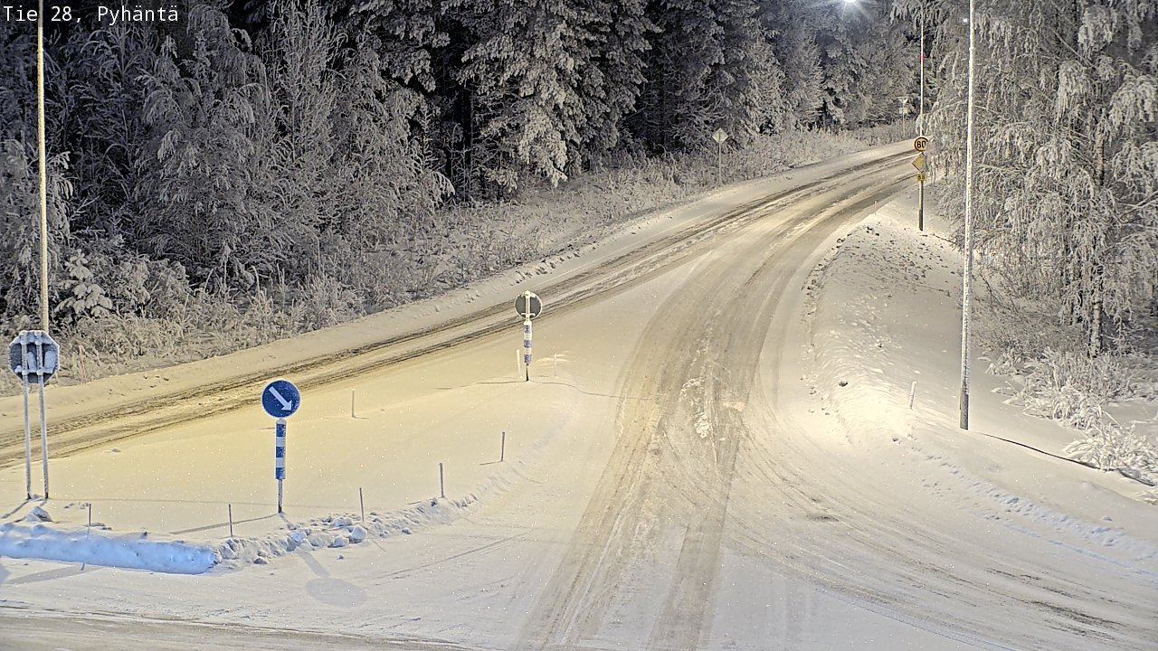 Kelikamerat Kuva Tie 28 Pyhäntä, Pyhäntä, Pohjois-Pohjanmaa