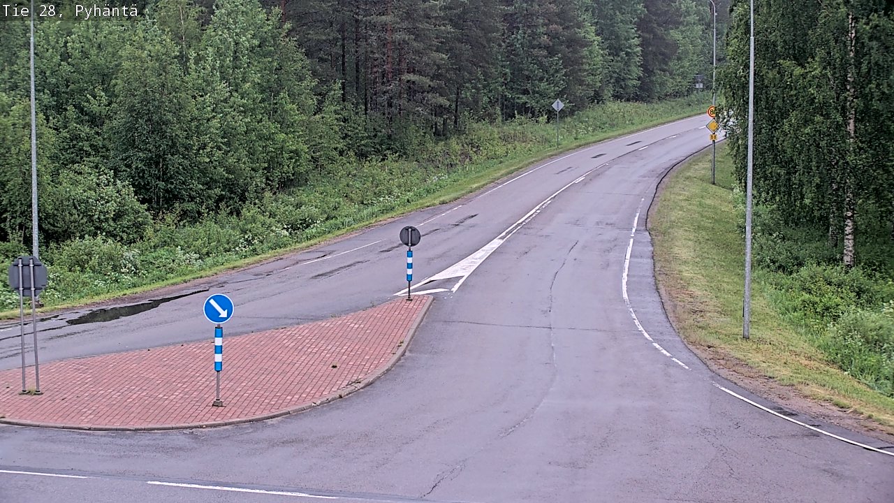 Kelikamerat Kuva Tie 28 Pyhäntä, Pyhäntä, Pohjois-Pohjanmaa