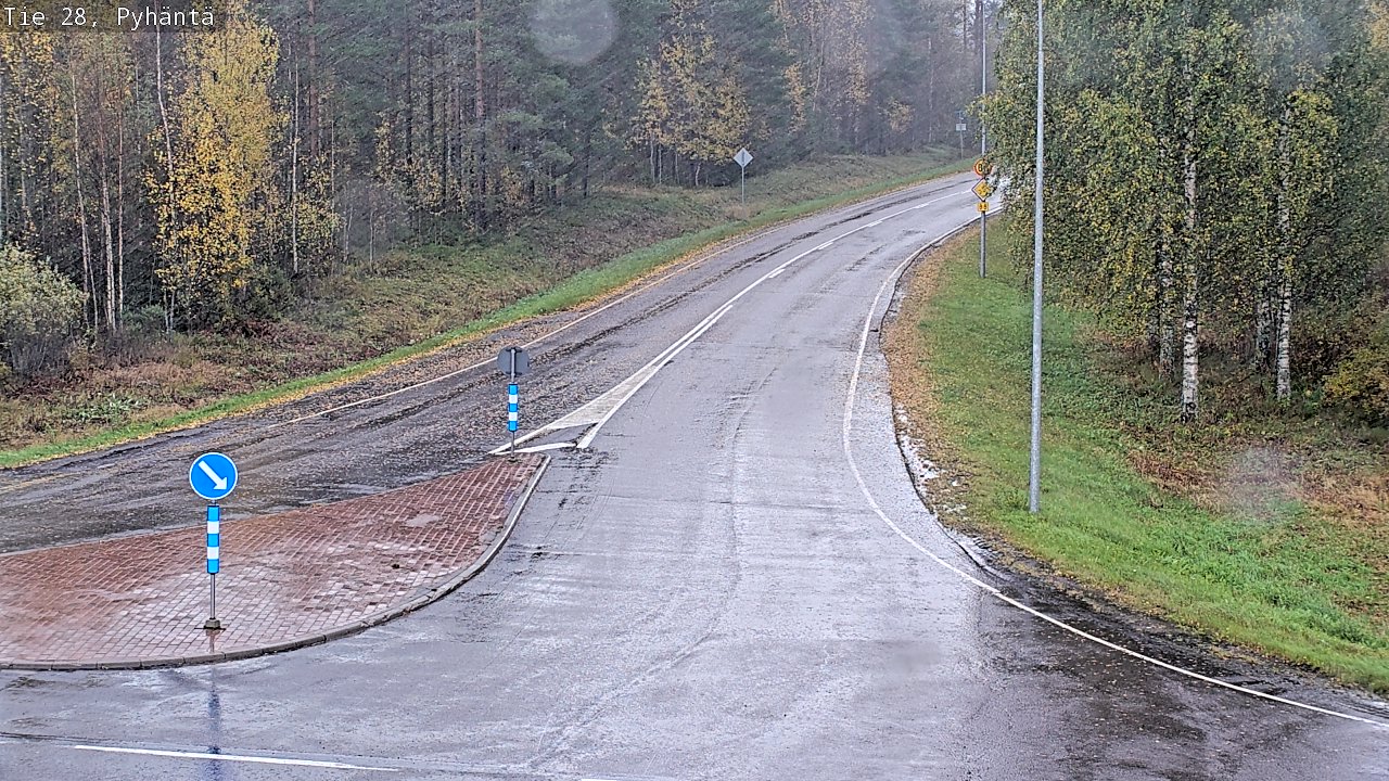 Weather Camera Image Road 28 Pyhäntä, Pyhäntä, Pohjois-Pohjanmaa