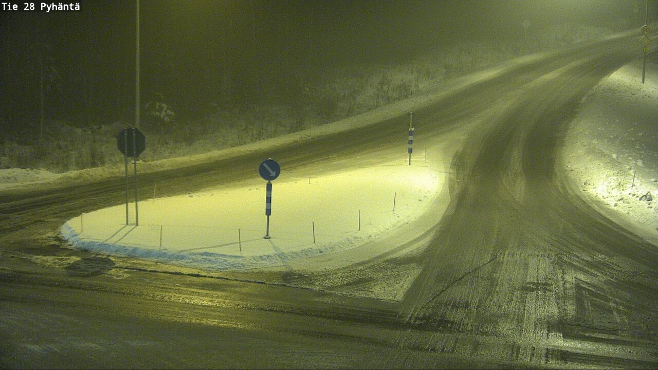 Weather Camera Image Road 28 Pyhäntä, Pyhäntä, Pohjois-Pohjanmaa