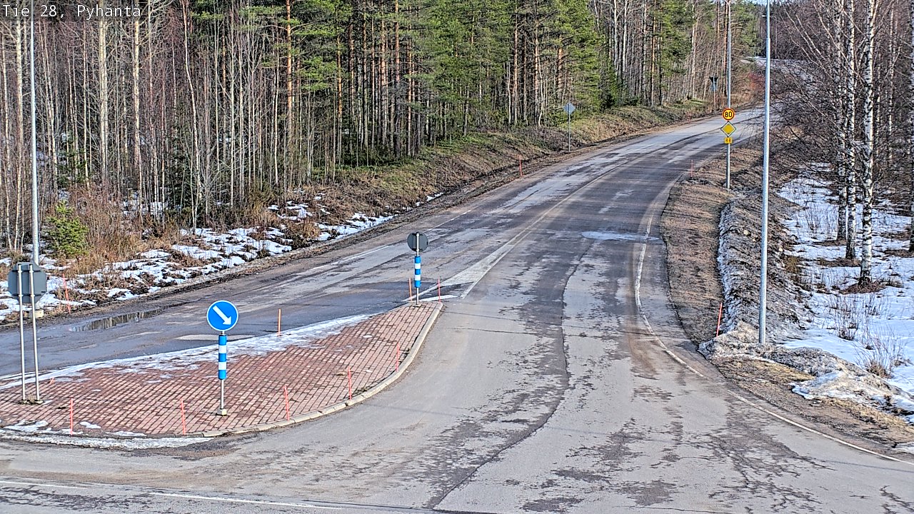 Kelikamerat Kuva Tie 28 Pyhäntä, Pyhäntä, Pohjois-Pohjanmaa