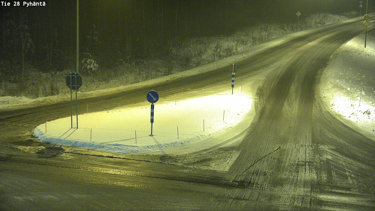 Weather Camera Image Road 28 Pyhäntä, Pyhäntä, Pohjois-Pohjanmaa
