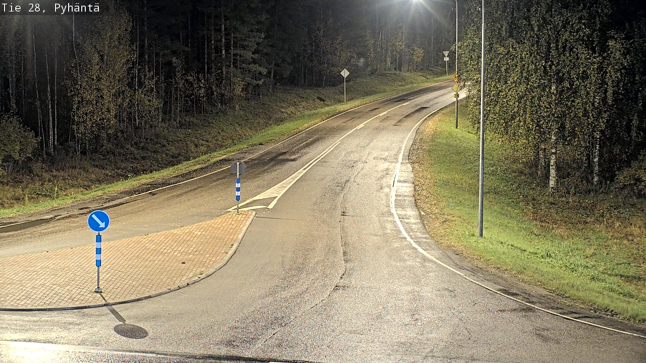 Kelikamerat Kuva Tie 28 Pyhäntä, Pyhäntä, Pohjois-Pohjanmaa