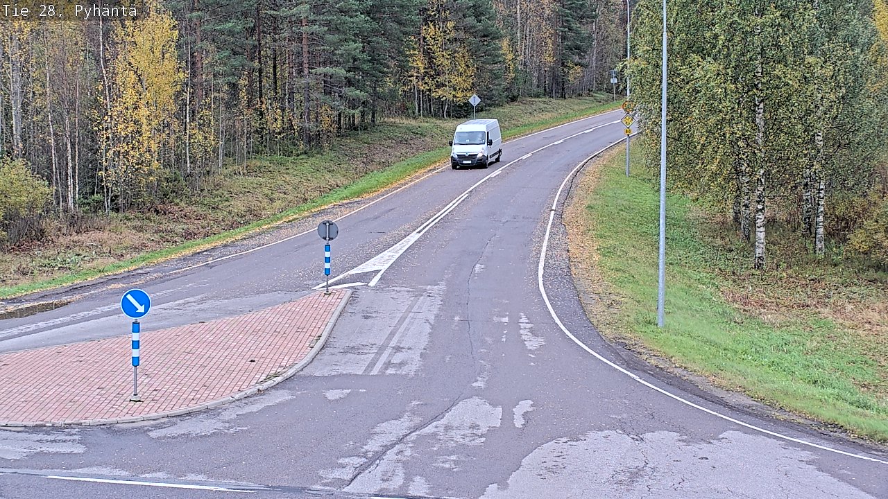 Weather Camera Image Road 28 Pyhäntä, Pyhäntä, Pohjois-Pohjanmaa