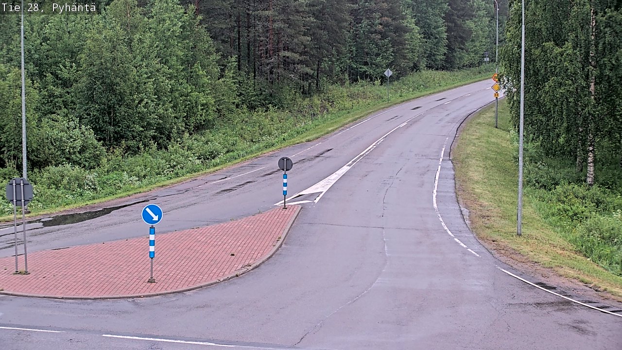 Kelikamerat Kuva Tie 28 Pyhäntä, Pyhäntä, Pohjois-Pohjanmaa
