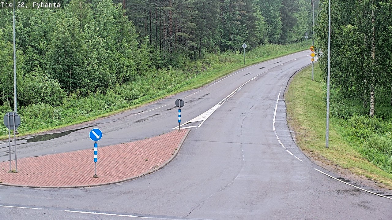 Kelikamerat Kuva Tie 28 Pyhäntä, Pyhäntä, Pohjois-Pohjanmaa