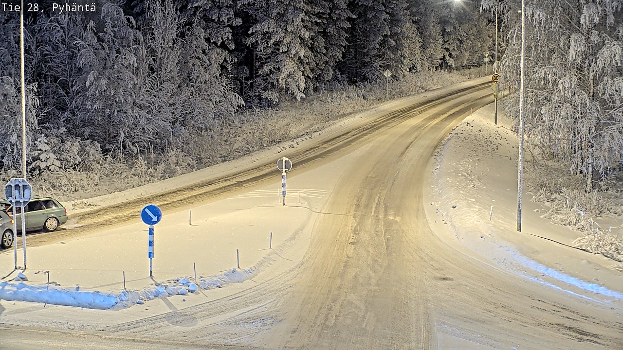 Kelikamerat Kuva Tie 28 Pyhäntä, Pyhäntä, Pohjois-Pohjanmaa