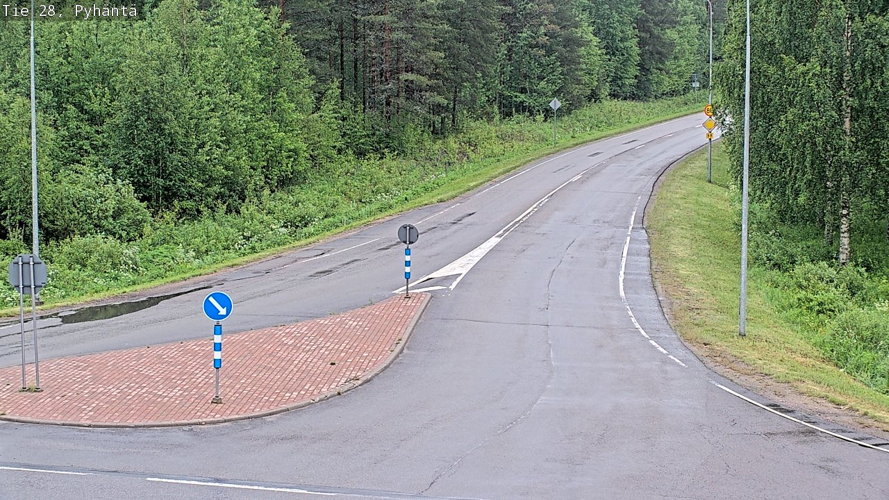 Kelikamerat Kuva Tie 28 Pyhäntä, Pyhäntä, Pohjois-Pohjanmaa