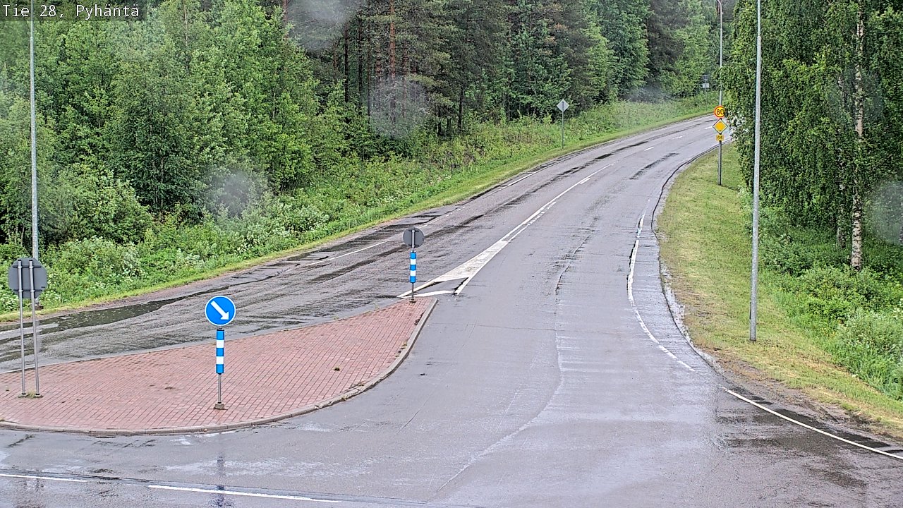 Kelikamerat Kuva Tie 28 Pyhäntä, Pyhäntä, Pohjois-Pohjanmaa