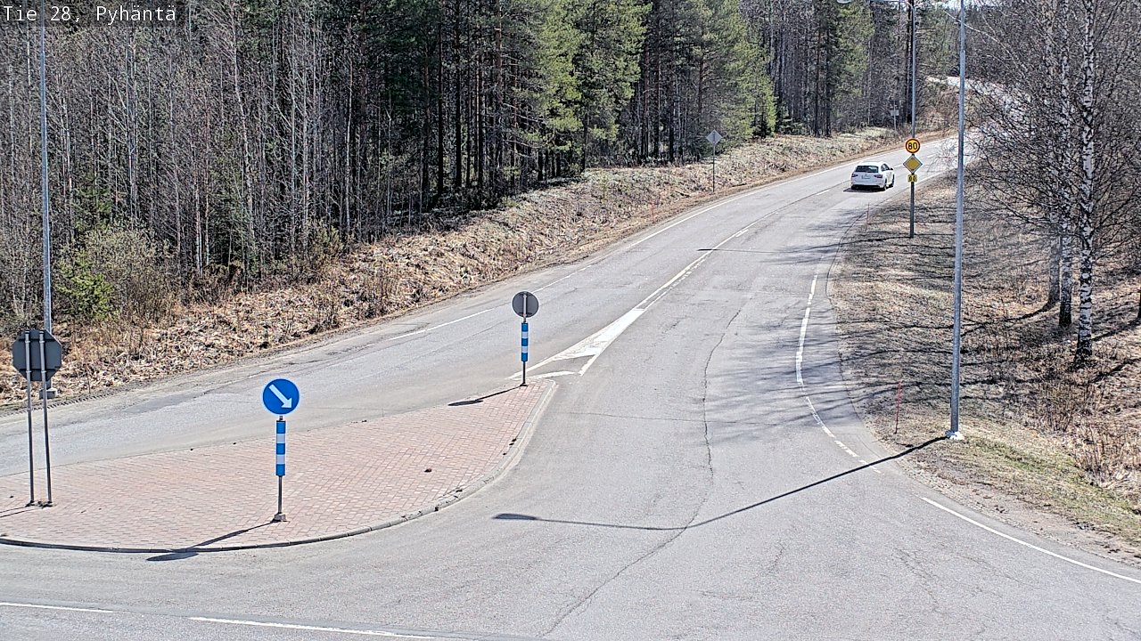 Kelikamerat Kuva Tie 28 Pyhäntä, Pyhäntä, Pohjois-Pohjanmaa