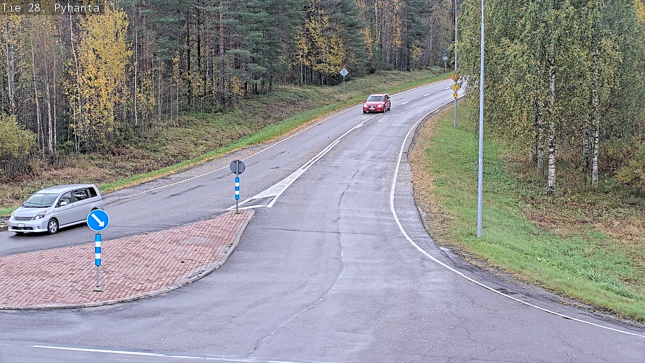 Weather Camera Image Road 28 Pyhäntä, Pyhäntä, Pohjois-Pohjanmaa