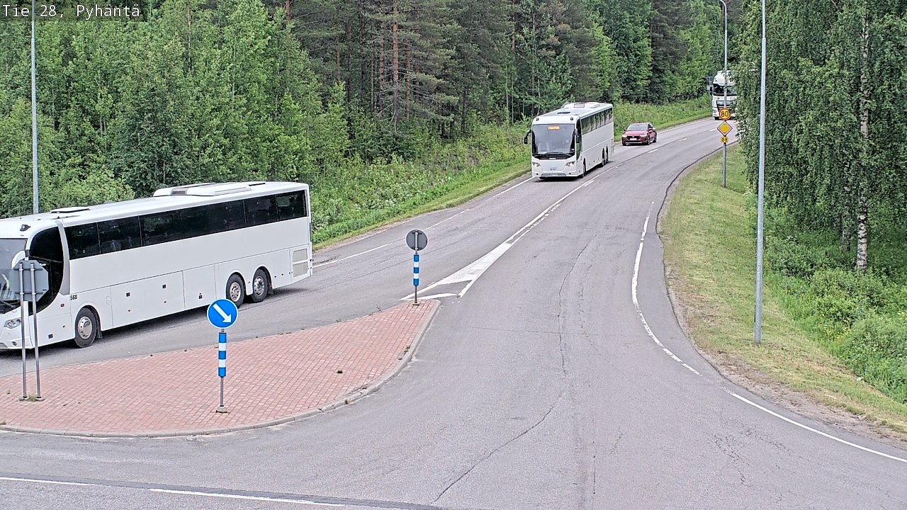 Kelikamerat Kuva Tie 28 Pyhäntä, Pyhäntä, Pohjois-Pohjanmaa