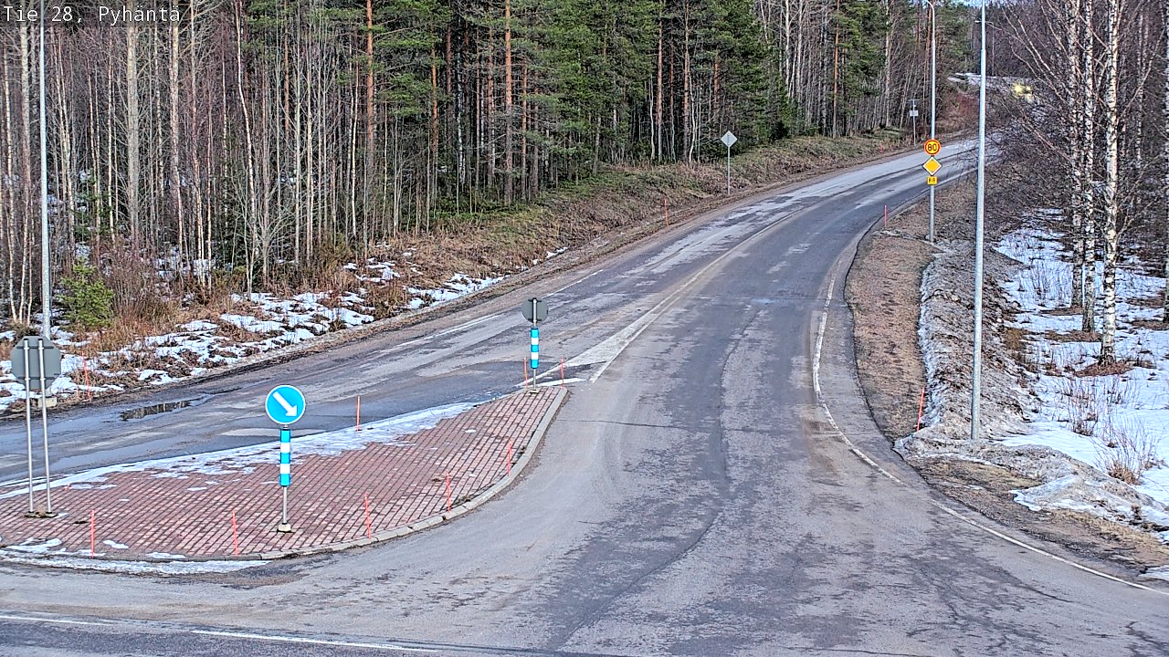 Kelikamerat Kuva Tie 28 Pyhäntä, Pyhäntä, Pohjois-Pohjanmaa