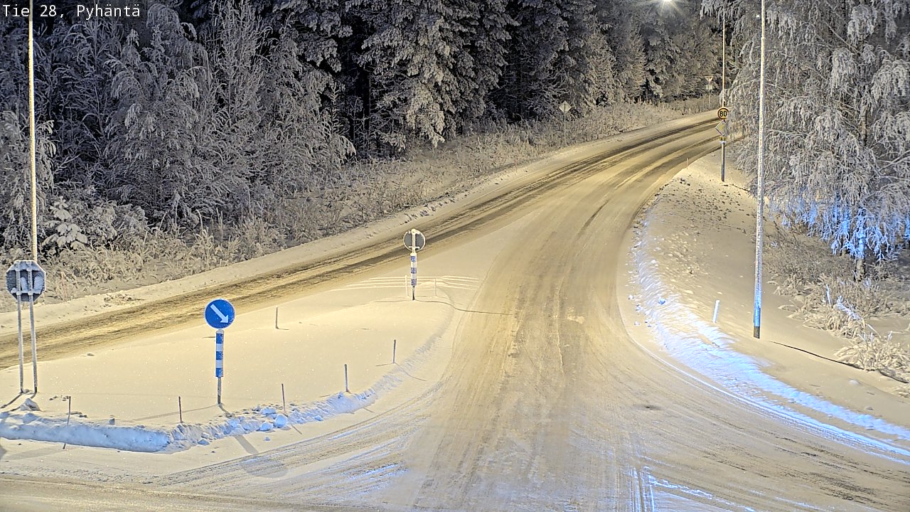 Kelikamerat Kuva Tie 28 Pyhäntä, Pyhäntä, Pohjois-Pohjanmaa