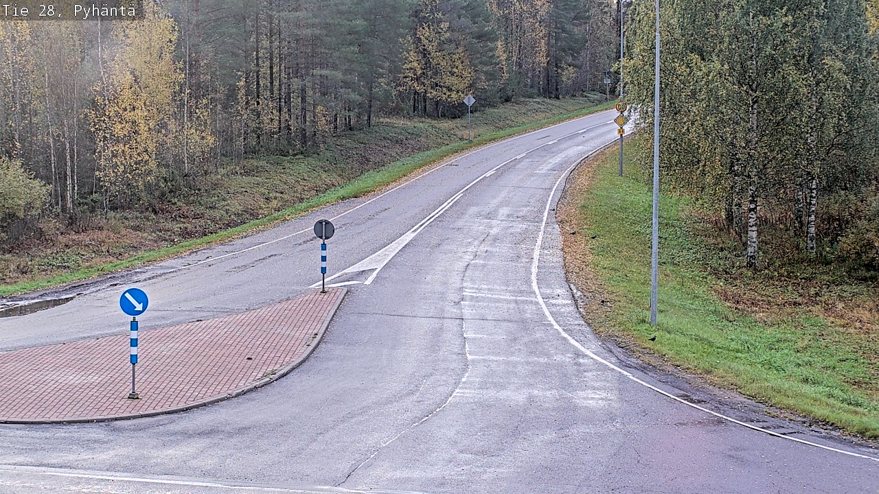 Weather Camera Image Road 28 Pyhäntä, Pyhäntä, Pohjois-Pohjanmaa