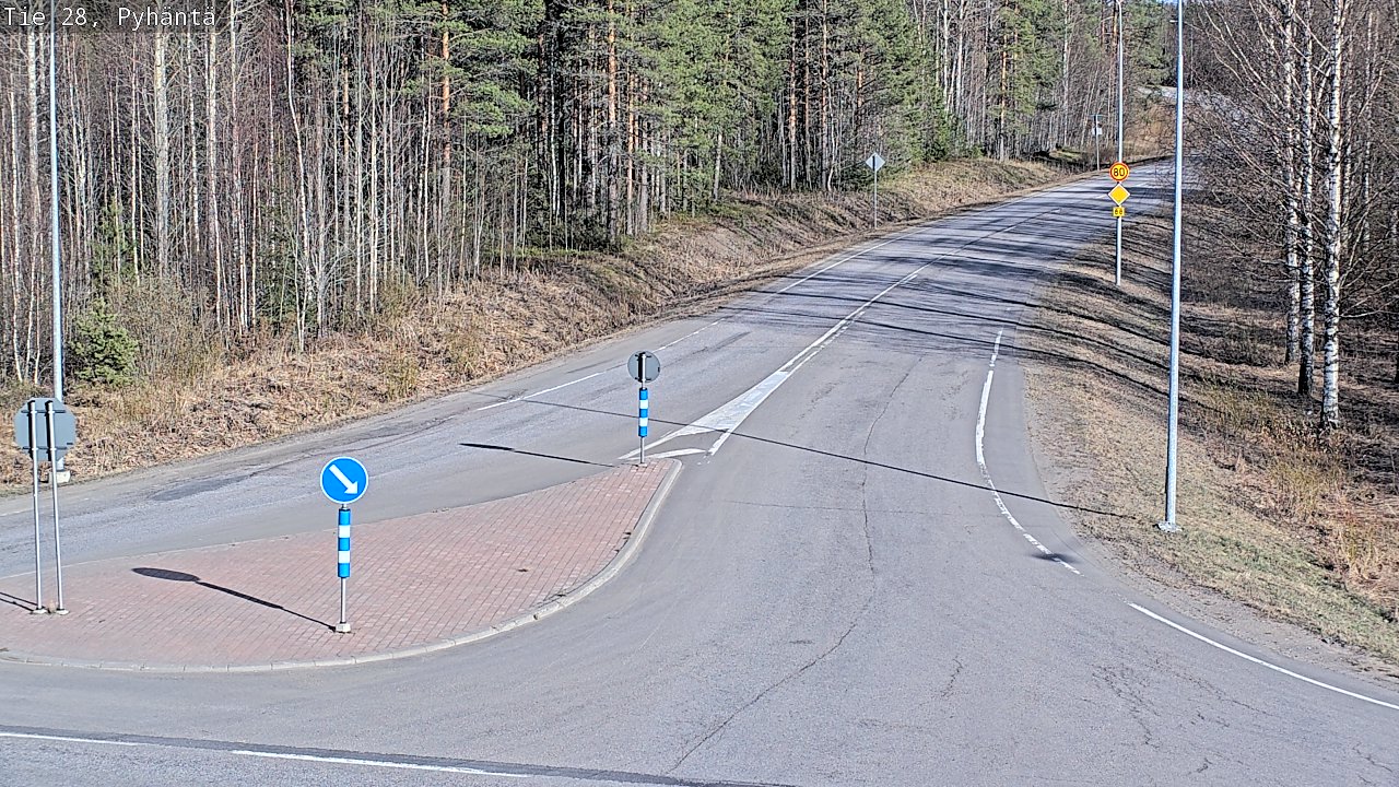 Kelikamerat Kuva Tie 28 Pyhäntä, Pyhäntä, Pohjois-Pohjanmaa
