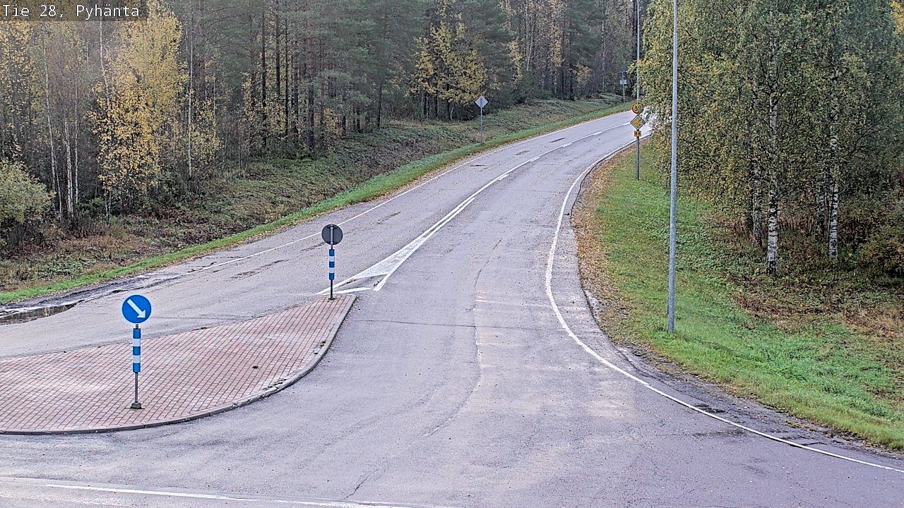 Weather Camera Image Road 28 Pyhäntä, Pyhäntä, Pohjois-Pohjanmaa
