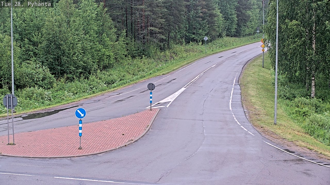 Kelikamerat Kuva Tie 28 Pyhäntä, Pyhäntä, Pohjois-Pohjanmaa